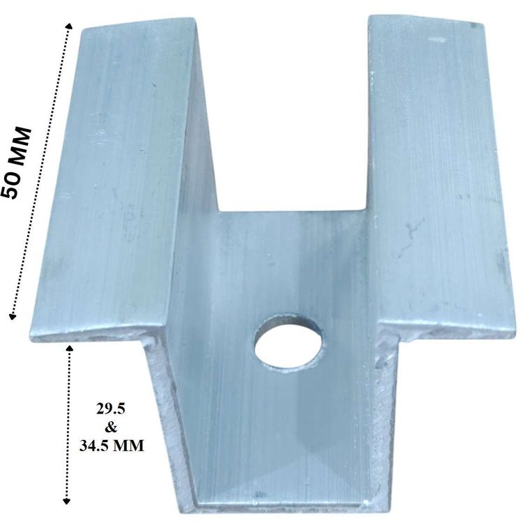 Aluminium end Z-clamp